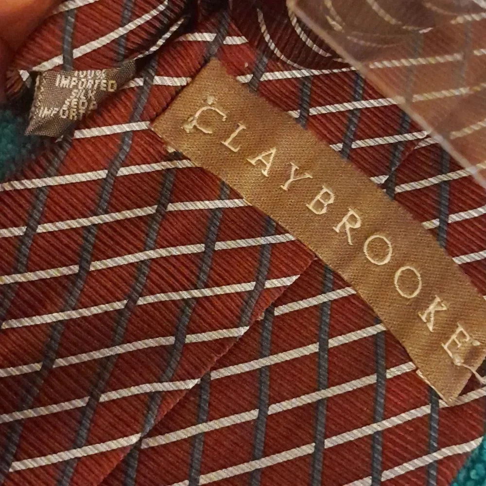NWT Claybrooke 100% Imported Silk Tie  Choose Any 3 Ties for $40